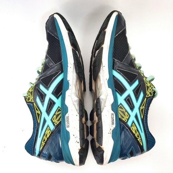 ASICS Women's GT-2000 4 Athletic Running Shoe Size 9.5 Dynamic DuoMax Black Teal - Picture 9 of 11